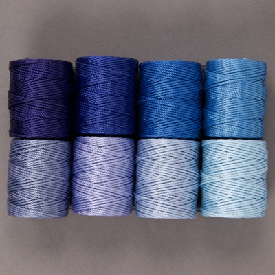 CLC.400.MIX-06:  Mix 6: C-Lon Tex 400 Bead Cord Mix 6: Sky Mix (8 colors, 1 bobbin each) 