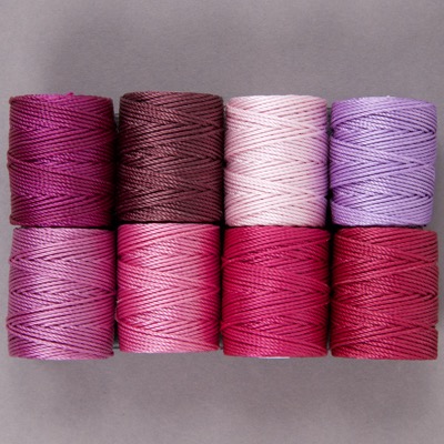CLC.400.MIX-08:  C-Lon Tex 400 Bead Cord Mix 8: Wildflower Mix (8 colors, 1 bobbin each) 