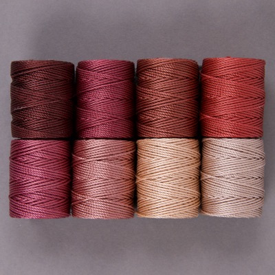 CLC.400.MIX-10:  C-Lon Tex 400 Bead Cord Mix 10: Wine Mix (8 colors, 1 bobbin each) 