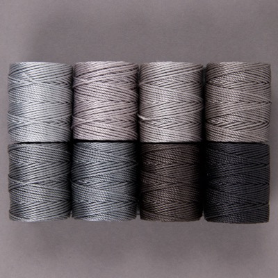 CLC.400.MIX-13: C-Lon Tex 400 Bead Cord Mix 13: Fog Mix (8 colors, 1 bobbin each) 