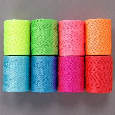 CLC.MIX-09:  C-Lon Bead Cord Mix 9: Neon Mix (8 colors- 1 bobbin each) 