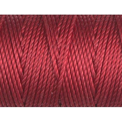 CLC.400-SR:  C-LON Tex 400 Bead Cord  Shanghai Red 