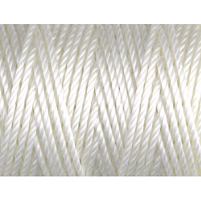 CLC.400-WH:  C-LON Tex 400 Bead Cord  White 