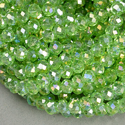 CR-0005: Chinese Crystal Light Green AB 4x6mm 