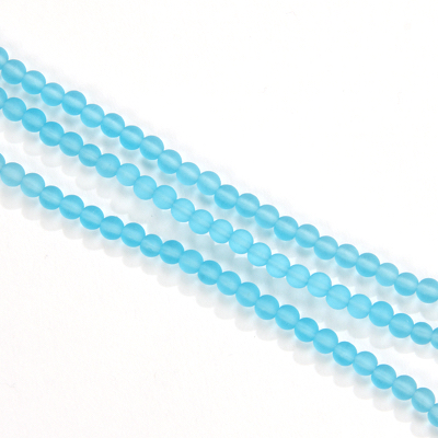 CSG-07-SBL: Designer Sea Glass - Sky Blue 4mm Round 
