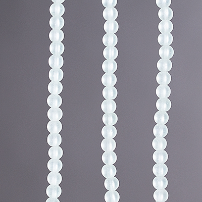 CSG-09-LAQ: Designer Sea Glass - Lt. Aqua 6mm Round 
