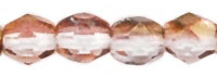 CZF-00113: 3mm Czech Fire Polished - Transparent Pink Luster (50 pcs) 