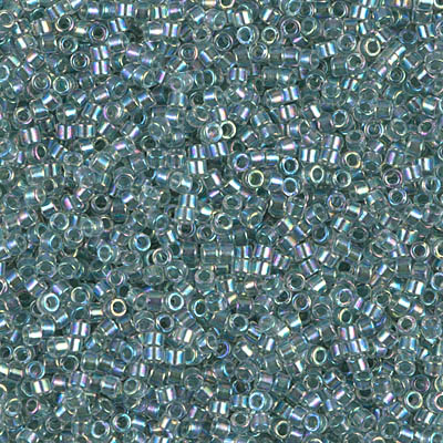DB0084:  Sea Foam Lined Crystal AB 11/0 Miyuki Delica Bead