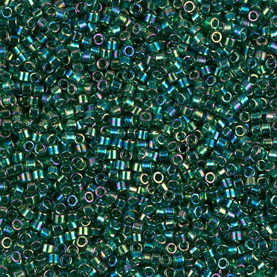 DB0175:  Transparent Emerald AB 11/0 Miyuki Delica Bead 