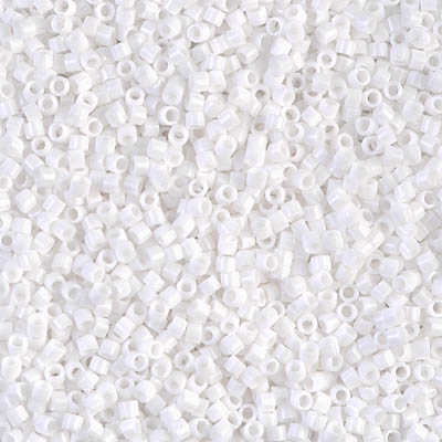 DB0200:  White 11/0 Miyuki Delica Bead 