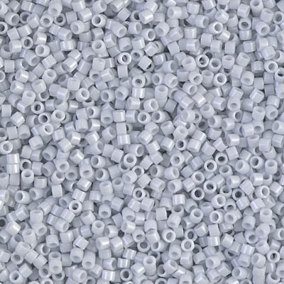 DB0209-1:  Opaque Light Gray Luster 11/0 Miyuki Delica Bead 