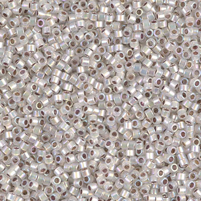 DB0223:  Silverlined Opal AB 11/0 Miyuki Delica Bead 