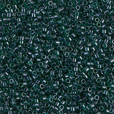 DB0275:  Lined Emerald Luster 11/0 Miyuki Delica Bead 