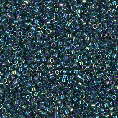 DB0276:  Lined Emerald AB 11/0 Miyuki Delica Bead 