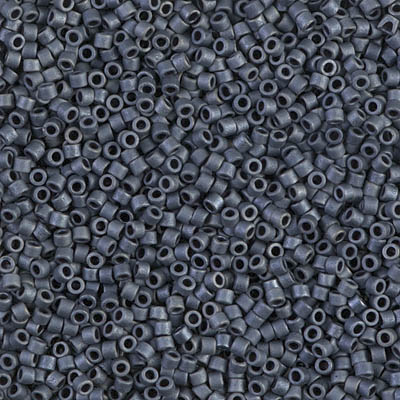 DB0301:  Matte Gunmetal 11/0 Miyuki Delica Bead 