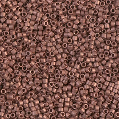 DB0340:  Matte Copper Plated 11/0 Miyuki Delica Bead 