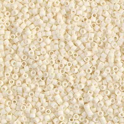 DB0352:  Matte Opaque Cream 11/0 Miyuki Delica Bead 