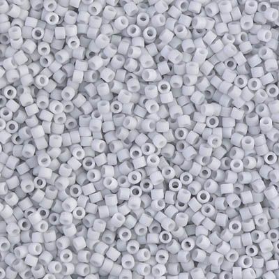 DB0357-1:  Matte Opaque Pale Blue Gray 11/0 Miyuki Delica Bead 