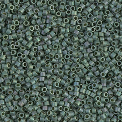DB0373:  Matte Metallic Sage Green Luster 11/0 Miyuki Delica Bead 