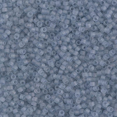 DB0381:  Matte Transparent Shadow Gray Luster 11/0 Miyuki Delica Bead 