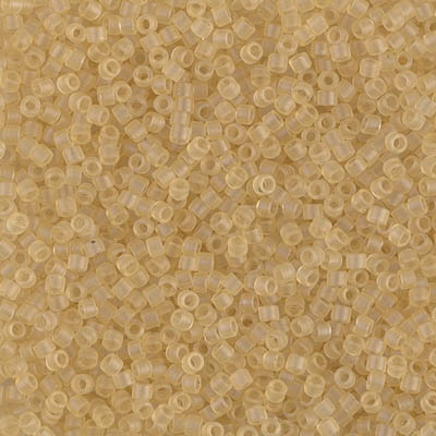 DB0382:  Matte Transparent Pale Topaz Luster 11/0 Miyuki Delica Bead 