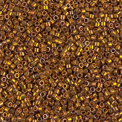 DB0505:  24kt Dark Yellow Gold 11/0 Miyuki Delica Bead 