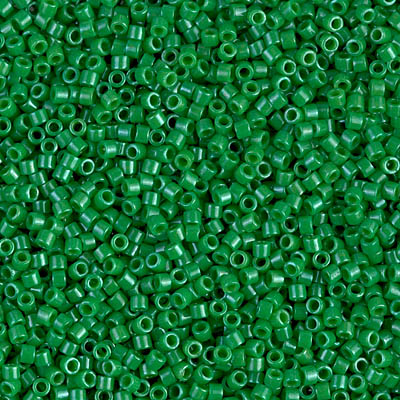 DB0655:  Dyed Opaque Kelly Green 11/0 Miyuki Delica Bead 