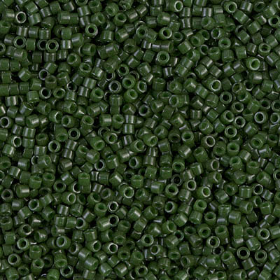 DB0663:  Dyed Opaque Olive 11/0 Miyuki Delica Bead 