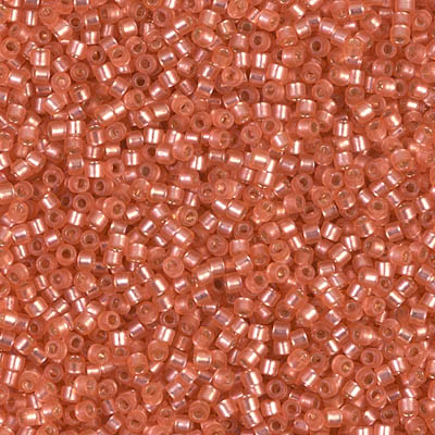 DB0684:  Dyed Semi-Frosted Silverlined Watermelon 11/0 Miyuki Delica Bead 