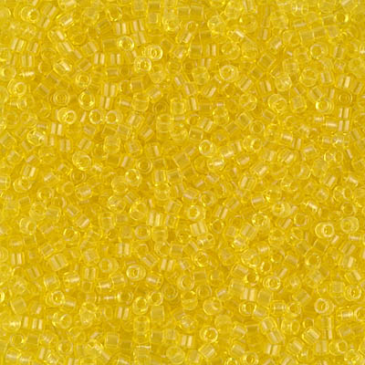 DB0710:  Transparent Yellow 11/0 Miyuki Delica Bead 