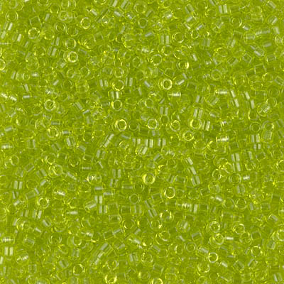 DB0712:  Transparent Chartreuse 11/0 Miyuki Delica Bead 