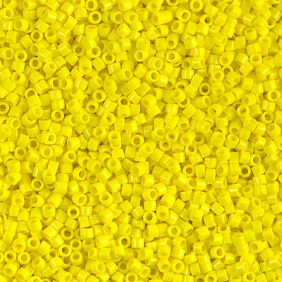 DB0721:  Opaque Yellow 11/0 Miyuki Delica Bead 