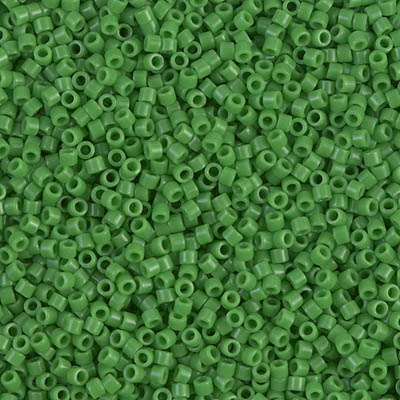 DB0724:  Opaque Green 11/0 Miyuki Delica Bead 