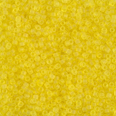 DB0743:  Matte Transparent Yellow 11/0 Miyuki Delica Bead 