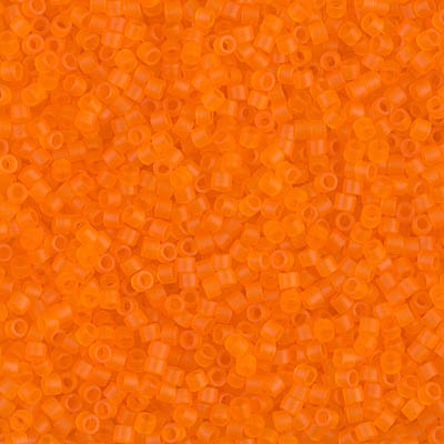 DB0744:  Matte Transparent Orange 11/0 Miyuki Delica Bead 