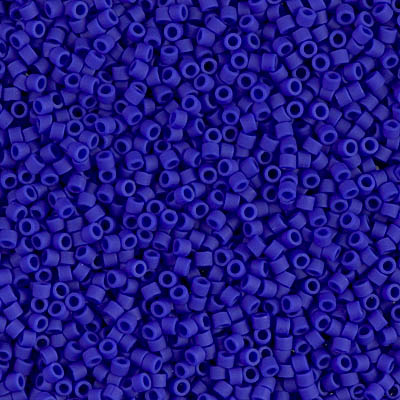 DB0756:  Matte Opaque Cobalt 11/0 Miyuki Delica Bead 