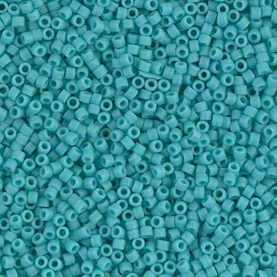 DB0759:  Matte Opaque Turquoise Green 11/0 Miyuki Delica Bead 