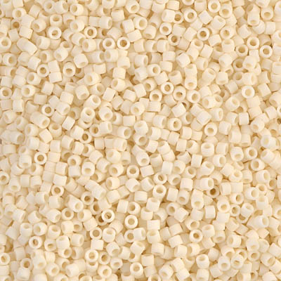 DB0762:  Matte Opaque Dark Cream 11/0 Miyuki Delica Bead 