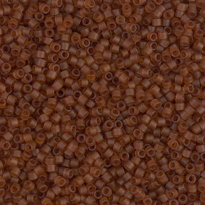 DB0764:  Matte Transparent Dark Topaz 11/0 Miyuki Delica Bead 
