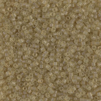 DB0771:  Dyed Semi-Frosted Transparent Saffron 11/0 Miyuki Delica Bead 