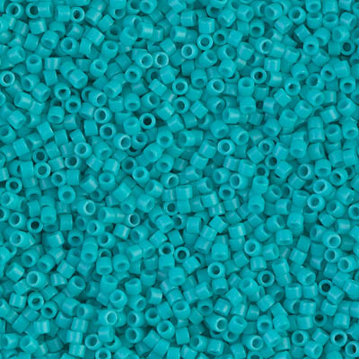 DB0793:  Dyed Semi-Frosted Opaque Turquoise Green 11/0 Miyuki Delica Bead 