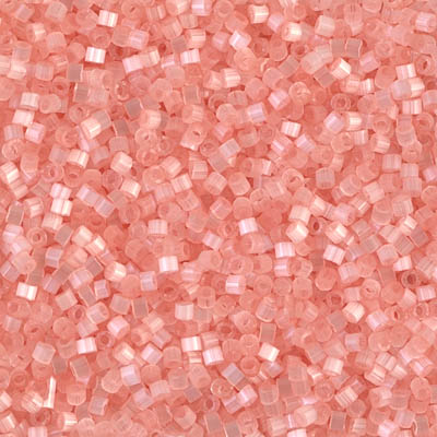 DB0825-1:  Salmon Silk Satin 11/0 Miyuki Delica Bead 