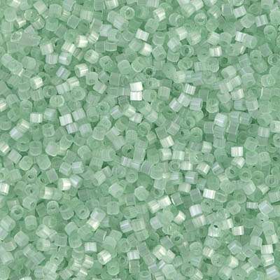 DB0828-1:  Mint Green Silk Satin 11/0 Miyuki Delica Bead 