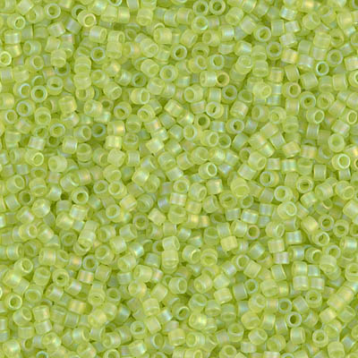 DB0860:  Matte Transparent Chartreuse AB 11/0 Miyuki Delica Bead 