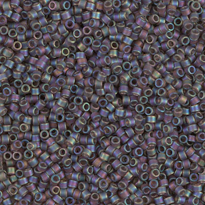 DB0865:  Matte Brown AB 11/0 Miyuki Delica Bead 
