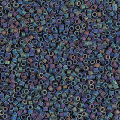 DB0871:  Matte Black AB 11/0 Miyuki Delica Bead 