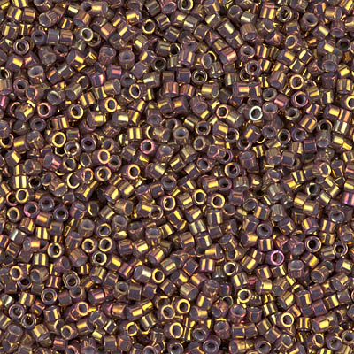 DB1010:  Metallic Earth Batik Gold Iris 11/0 Miyuki Delica Bead 