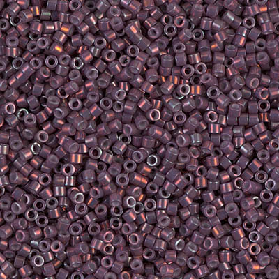 DB1012:  Metallic Med Raspberry Gold Iris 11/0 Miyuki Delica Bead 