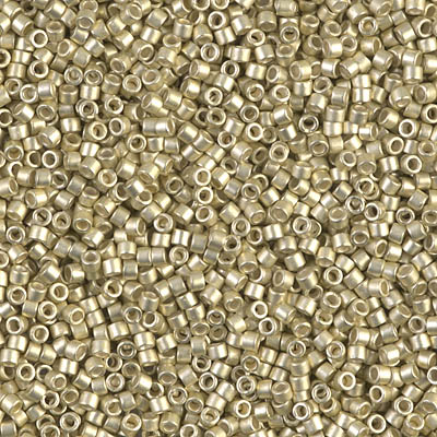 DB1151:  Galvanized Semi-Frosted Silver 11/0 Miyuki Delica Bead 