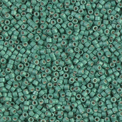 DB1171:  Galvanized Matte Dark Mint 11/0 Miyuki Delica Bead 